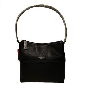 Stunning BRAND NEW  Kate Spade Black shoulder bag textured leather.